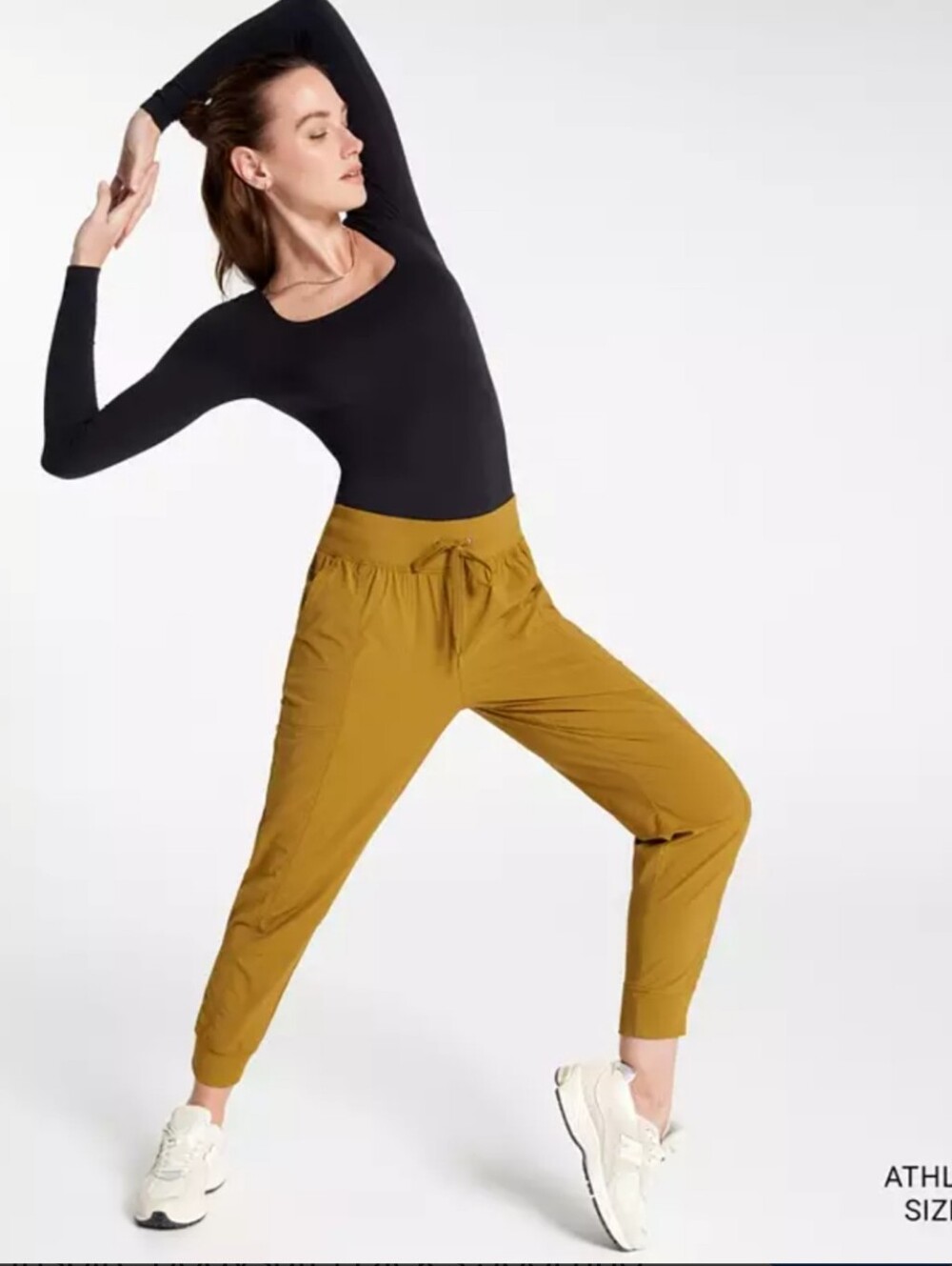 CALIA by Carrie Underwood Mustard Yellow Track Joggers Size XL Athleisure Gym